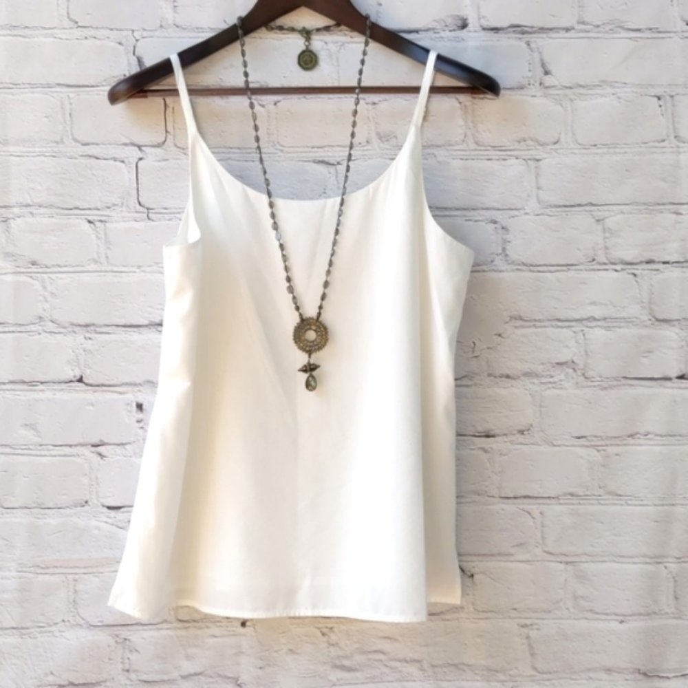 Eileen Fisher Camisole Top Ivory Small NWT